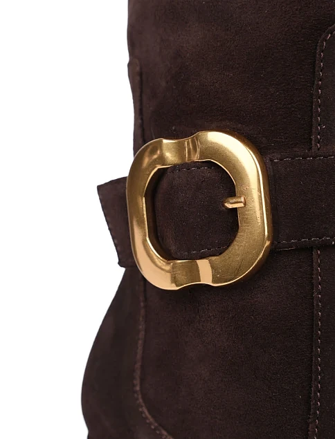 Женские ботинки Angel Alarcon замшевые коричневые - фото 5 - Miraton