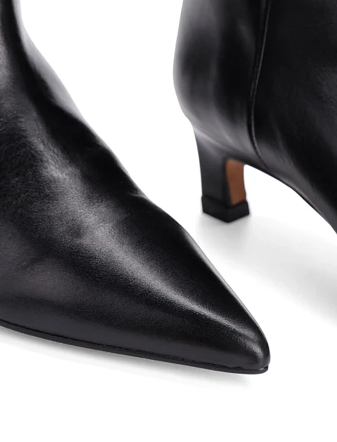 Женские сапоги Angel Alarcon кожаные черные - фото 5 - Miraton