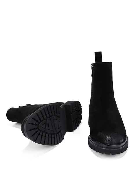 Женские ботинки Attizzare велюровые черные - фото 2 - Miraton