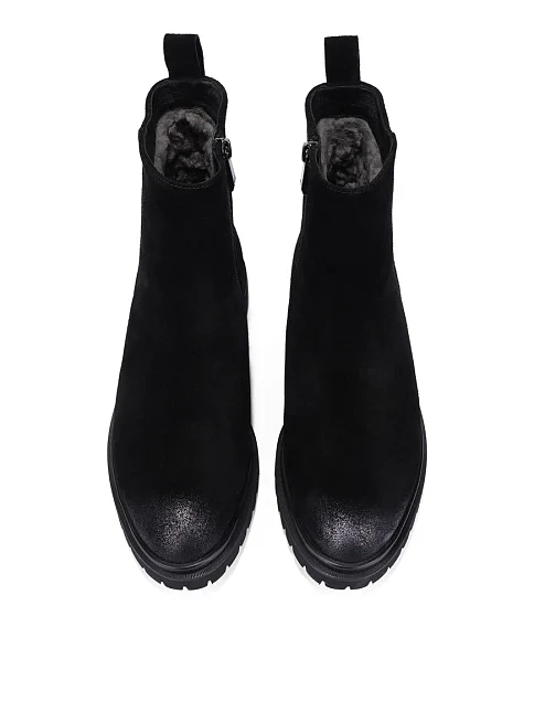 Женские ботинки Attizzare велюровые черные - фото 5 - Miraton