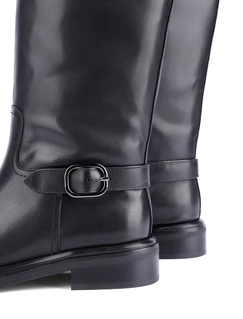 Женские сапоги Attizzare кожаные черные - фото 2 - Miraton