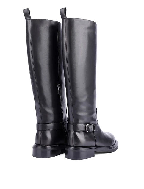 Женские сапоги Attizzare кожаные черные - фото 4 - Miraton