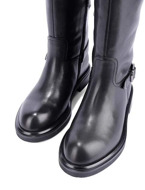 Женские сапоги Attizzare кожаные черные - фото 5 - Miraton