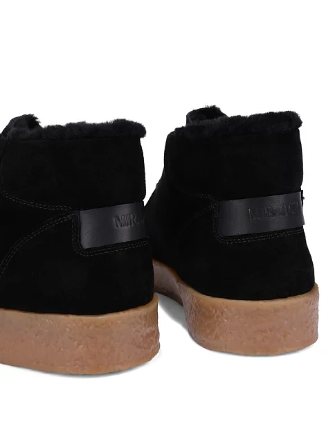 Женские ботинки велюровые черные - фото 2 - Miraton