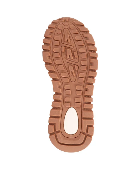 Женские кроссовки MIRATON велюровые бежевые - фото 2 - Miraton