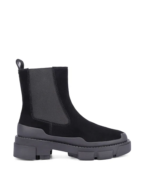 Женские ботинки челси MIRATON велюровые черные - фото 2 - Miraton