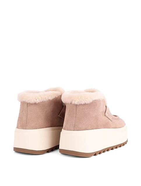 Жіночі черевики Attizzare велюрові бежеві - фото 4 - Miraton