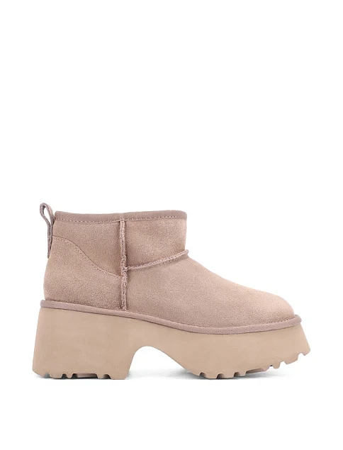 Женские угги MIRATON велюровые серые - фото 1 - Miraton