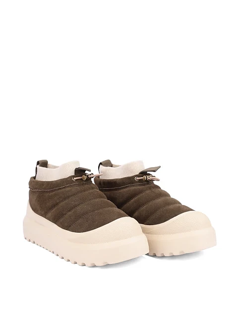 Женские ботинки замшевые зеленые - фото 3 - Miraton