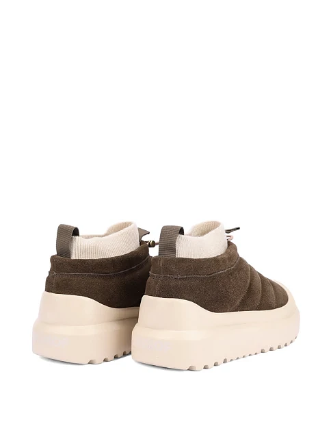 Женские ботинки замшевые зеленые - фото 4 - Miraton