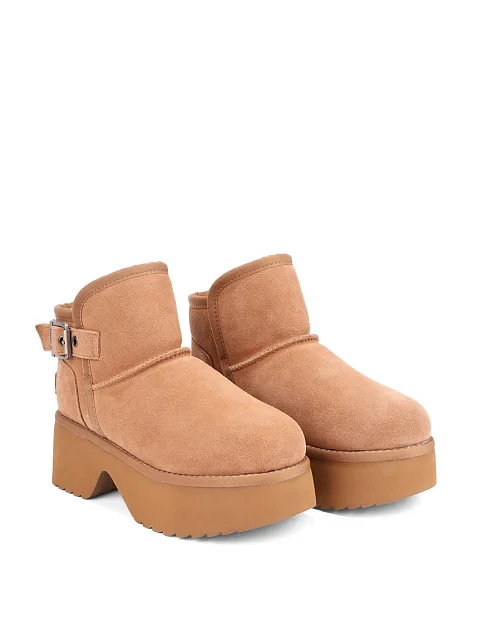 Жіночі уггі замшеві бежеві - фото 3 - Miraton