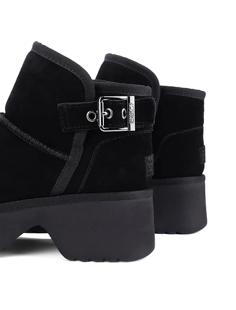 Женские угги замшевые черные - фото 5 - Miraton