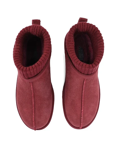 Женские угги замшевые фиолетовые - фото 2 - Miraton