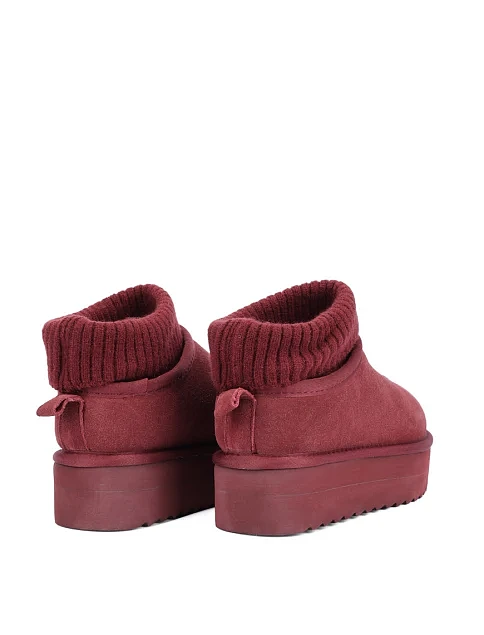 Женские угги замшевые фиолетовые - фото 4 - Miraton