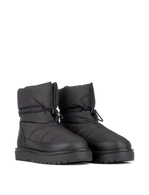 Женские ботинки MIRATON тканевые черные - фото 2 - Miraton