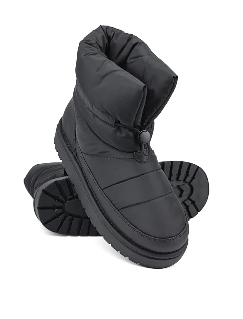 Женские ботинки MIRATON тканевые черные - фото 6 - Miraton