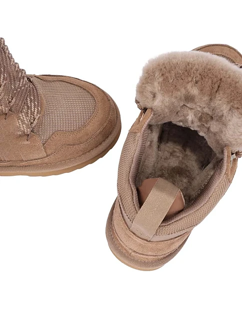 Женские угги MIRATON велюровые серые - фото 5 - Miraton