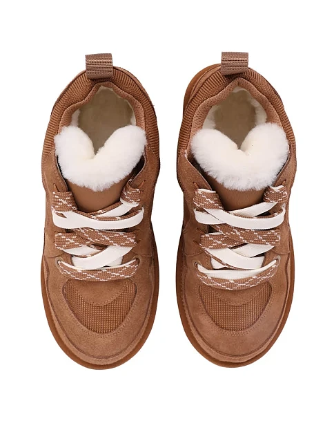 Женские угги MIRATON велюровые бежевые - фото 5 - Miraton