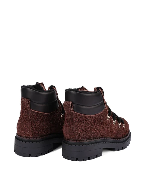 Женские ботинки замшевые коричневые - фото 5 - Miraton