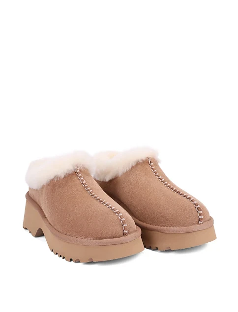 Женские угги велюровые бежевые - фото 3 - Miraton