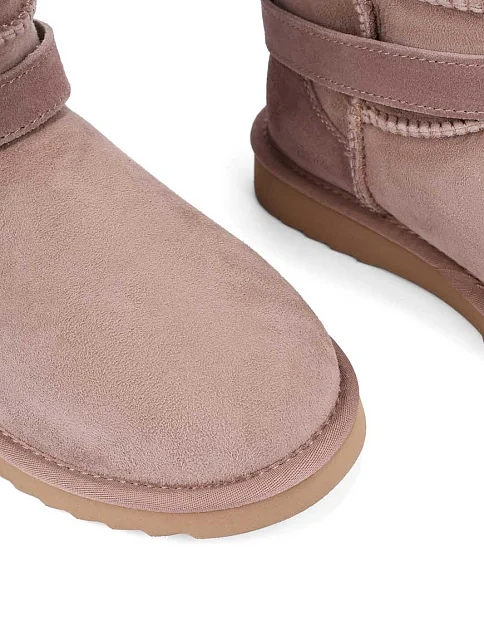 Женские угги из дубленки серые - фото 5 - Miraton