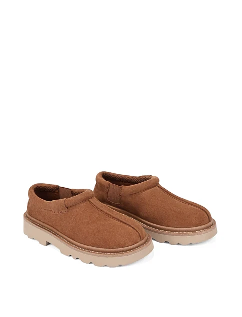 Женские угги велюровые коричневые - фото 3 - Miraton