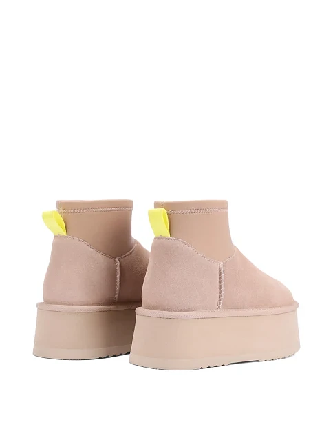 Женские угги велюровые бежевые - фото 4 - Miraton