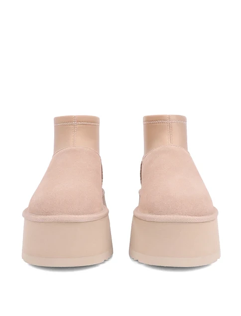 Женские угги велюровые бежевые - фото 5 - Miraton