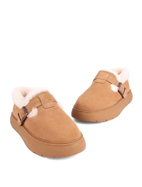 Женские угги велюровые бежевые - фото 5 - Miraton