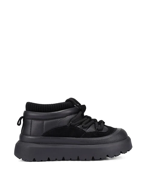 Женские ботинки велюровые черные - фото 1 - Miraton