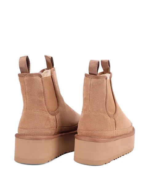 Женские угги велюровые бежевые - фото 4 - Miraton