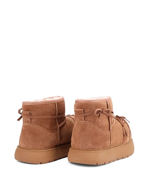 Женские угги велюровые бежевые - фото 4 - Miraton