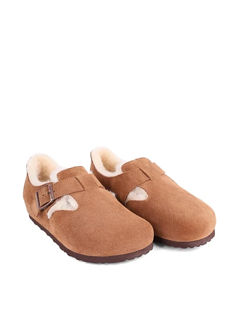 Женские угги велюровые бежевые - фото 3 - Miraton