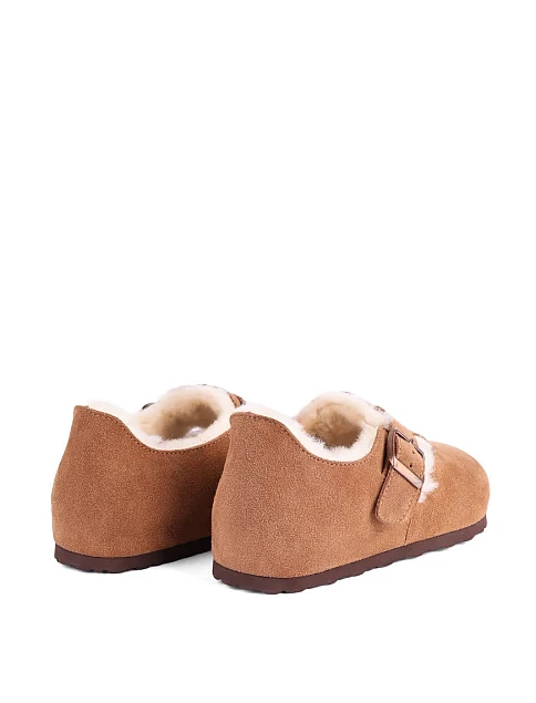 Женские угги велюровые бежевые - фото 4 - Miraton