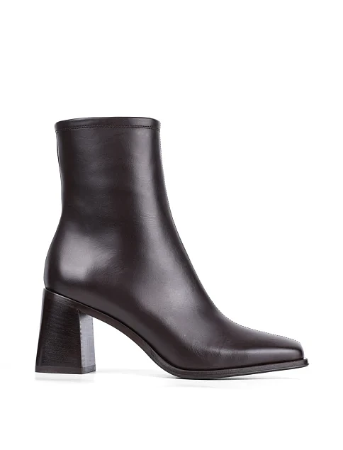 Женские ботинки Ma+De 94 кожаные коричневые - фото 1 - Miraton