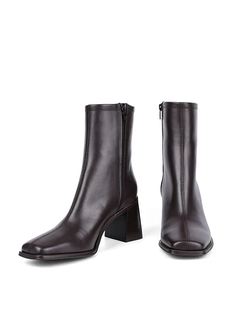 Женские ботинки Ma+De 94 кожаные коричневые - фото 2 - Miraton