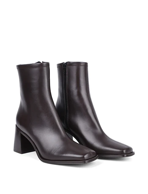 Женские ботинки Ma+De 94 кожаные коричневые - фото 3 - Miraton