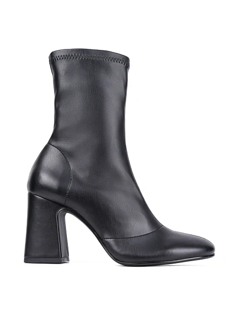 Женские ботинки Ma+De 94 кожаные черные - фото 1 - Miraton