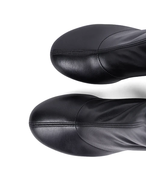 Женские ботинки Ma+De 94 кожаные черные - фото 5 - Miraton