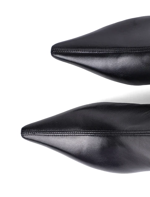 Женские ботинки Ma+De 94 кожаные черные - фото 7 - Miraton