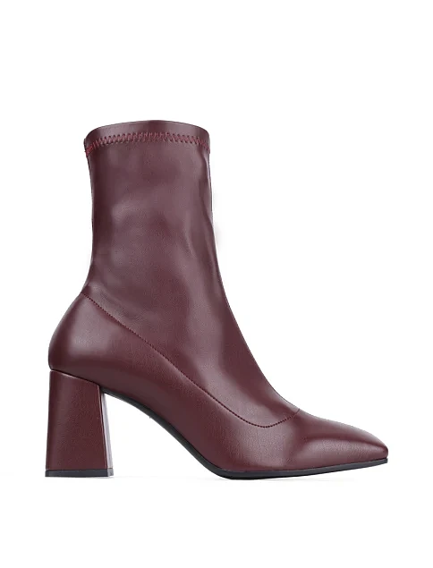 Женские ботинки Ma+De 94 кожаные красные - фото 1 - Miraton