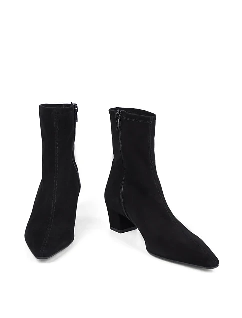 Женские ботинки Ma+De 94 замшевые черные - фото 2 - Miraton