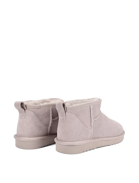 Женские угги из дубленки серые - фото 4 - Miraton