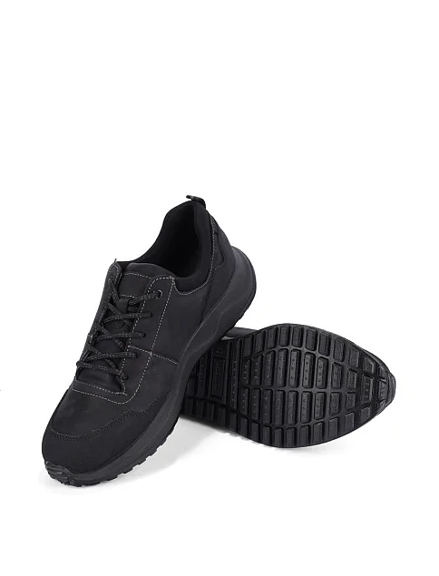 Мужские кроссовки IMAC из экокожи черные - фото 2 - Miraton