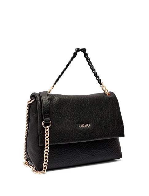 Жіноча сумка через плече з екошкіри чорна - фото 3 - Miraton