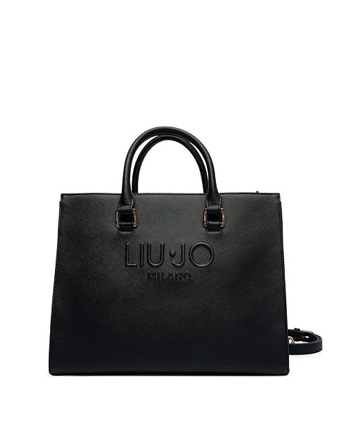 Жіноча сумка з екошкіри чорна - фото 1 - Miraton