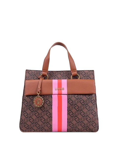 Жіноча сумка тоут LIU JO з екошкіри бежева - фото 1 - Miraton