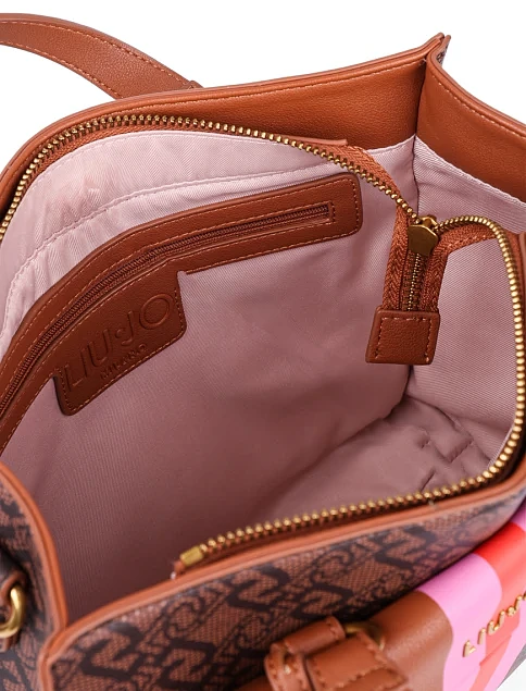 Жіноча сумка тоут LIU JO з екошкіри бежева - фото 6 - Miraton