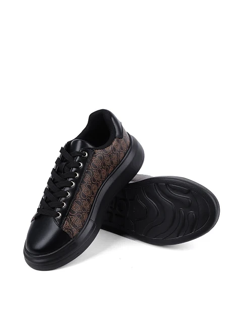 Жіночі кеди LIU JO з екошкіри коричневі - фото 2 - Miraton