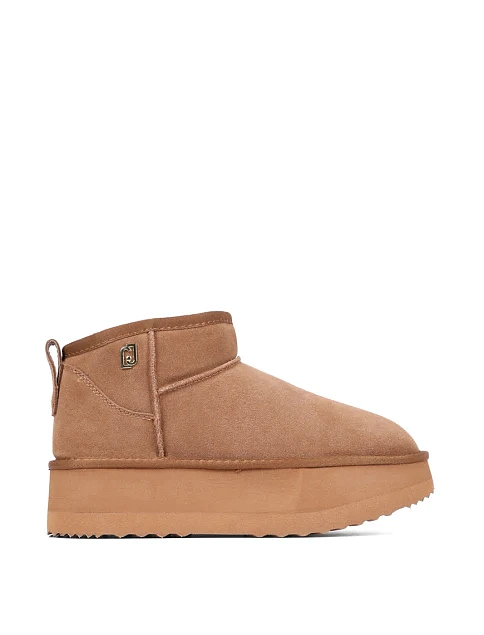 Женские угги LIU JO замшевые оранжевые - фото 1 - Miraton